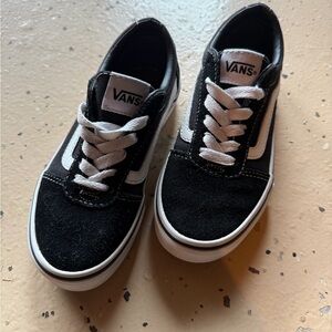 Vans Kids Black and White Sneakers
